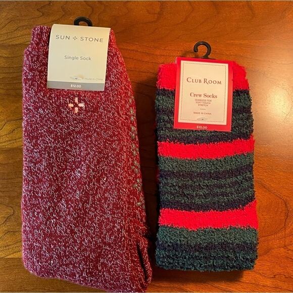 Sun &‎ Stone Charter Club Slipper Sock Bundle NEW - Picture 1 of 7